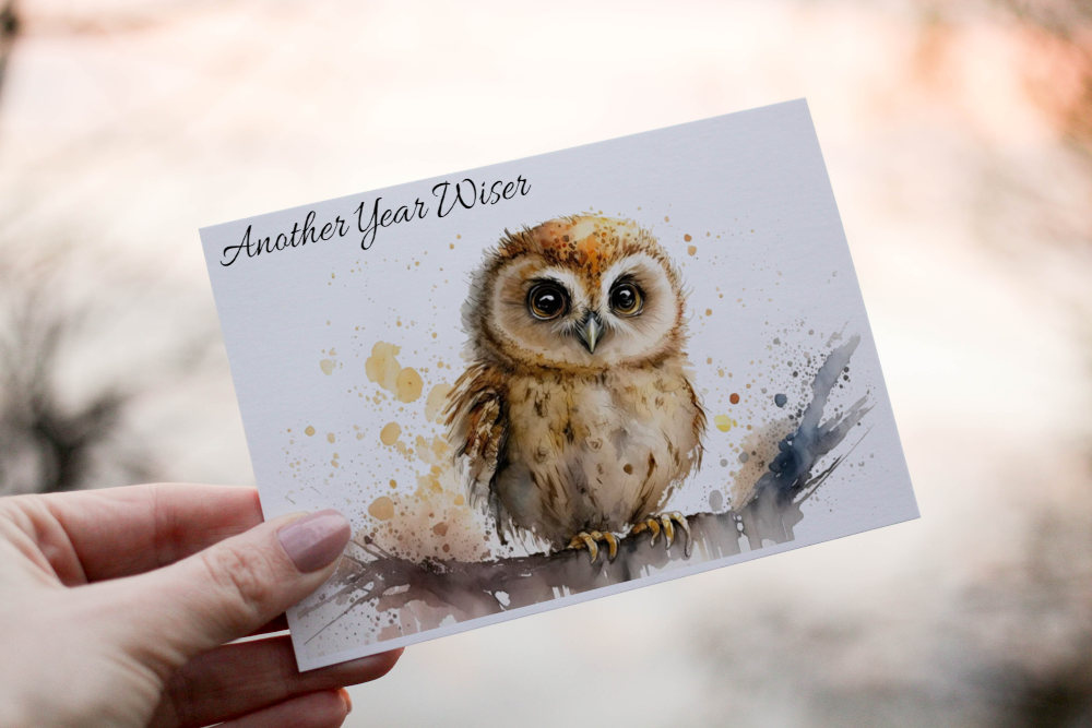 Owl Birthday Card, Friend Birthday Card, Owl Card for Birthday